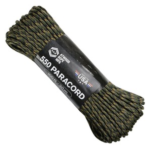 ATWOOD ROPE 550パラコード タイプ3 フォレストカモ [ 30m ] アトウッドロープ 紐 パラシュートコード