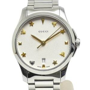 グッチ GUCCI Gタイムレス 126.5 レディース クォーツ SS シルバー文字盤