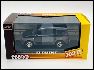 未使用 【絶版】 EBBRO　エブロ　1/43　Honda Element （NIGHT HAWK BLACK)　ホンダ　エレメント　【43475】