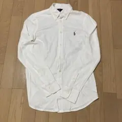 Ralph Lauren Knit Oxford シャツ レディースM ホワイト