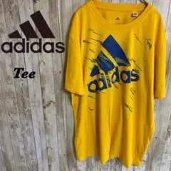 【C51】adidasアディダスビッグロゴデザインTeeイエロー