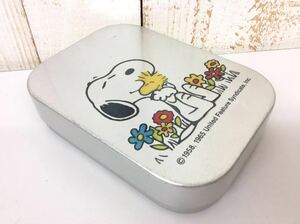 昭和レトロ 当時物 【 SNOOPY スヌーピー アルミ製弁当箱 】 中古品 Vintage 