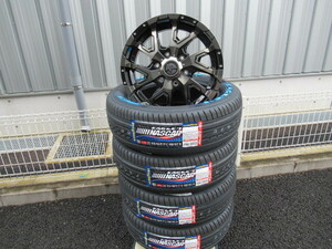 NITRO POWER DERINGER 17x6.5J +48 6-139.7 BMP/BC NASCAR 215/60R17セット E25 E26 NV350 キャラバン