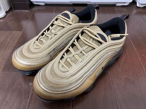 ほぼ未使用 送料込 NIKE ナイキ AIR VAPORMAX 97 エアヴェイパーマックス97 ゴールド 28cm AJ7291-700