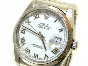 ロレックス 時計 ■ 16200 D品番 デイトジャスト 自動巻き メンズ ホワイト文字盤 ウォッチ ROLEX □6F6G