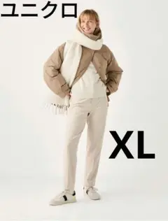 UNIQLOヒートテックスマートアンクルパンツ　Natural　XL