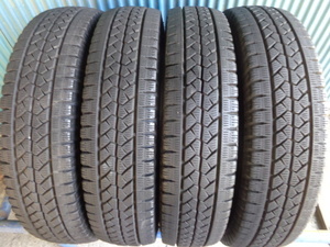 ブリヂストン BLIZZAK VL1　155/80R14 88/86N LT 4本 8～9分溝2本と7～8分溝2本