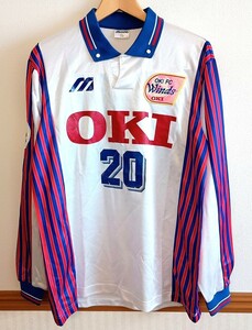 L・リーグ　Oki FC Winds　選手使用　1997 HOME L/Sユニフォーム#20　O　なでしこ　WEリーグ