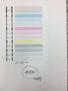 【A1832】プリンターヘッド ジャンク 印字確認済み QY6-0083 CANON キャノン PIXUS MG6330/MG6530/MG6730/MG7130/MG7530/MG7730/iP8730