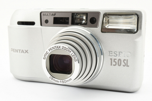 Pentax Espio 150SL Silver 35mm Point & Shoot Film Camera コンパクトフィルムカメラ /ソフトケース付き [極上美品] #2179482