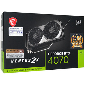 MSI製グラボ GeForce RTX 4070 VENTUS 2X E 12G OC PCIExp 12GB [管理:1000027192]