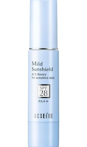 アクセーヌ (ACSEINE) マイルドサンシールド SPF28・PA++ (日やけ止め保湿ベースクリーム) 22g 新品未開封 全国発送 化粧品 クリーム