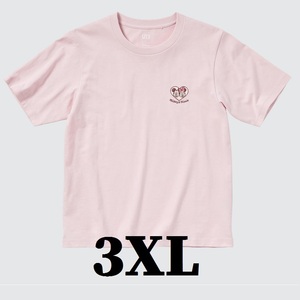 即決 未使用 大きいサイズ 3XL●ディズニー コレクション UT グラフィックTシャツ●ピンク