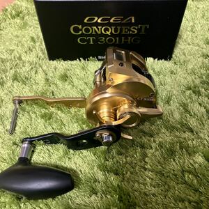 18 オシアコンクエストCT 301HG 左ハンドル　中古品　ハンドルカスタム　軸間85mm