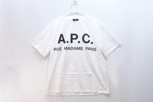 A.P.C アー ペー セー ロゴプリント 半袖Tシャツ メンズ XS 24234-1-97041 ホワイト