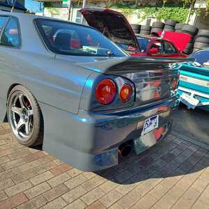 ER34 R34２ドア用 B-WAVE リヤスポイラー WAVEっぱね FRP製 白ゲル １８０SX シルビア S13 S14 ９０’JDM★