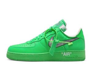 Off-White Nike Air Force 1 Low "Brooklyn/Light Green Spark" 24.5cm DX1419-300