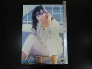 ◇Y230/中森明菜/キャンバスポスター/約57.5×39.5㎝/Amada/アイドル/希少/1円～