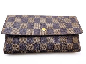 ヴィトン 財布 ■ N61217 TH1005 ポルトフォイユ インターナショナル ダミエ 3つ折り 長財布 LOUIS VUITTON □5I6DS