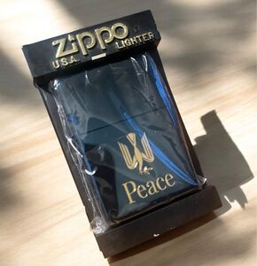 レア ブラックチタン仕上げ PEACE zippo