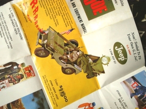 ＧＩジョー　◆　昭和　レトロ　　1965年　兵器　カタログ　英文　　　エモい　アンティーク　おもちゃ　TOY　兵士