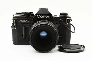 ★実用品★Canon キヤノン AE-1 ブラック NEW FD 50mm F3.5 #1365L517