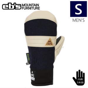 ○22-23 ebs HARUSAKI MITTEN カラー:MELTON NAVY Sサイズ エビス スキー スノーボード