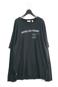 2020SS MONCLER モンクレール FRAGMENT フラグメント GENIUS HIROSHI FUJIWARA LS T-SHIRT ヒロシフジワラ 長袖 Tシャツ ブラック Lサイズ