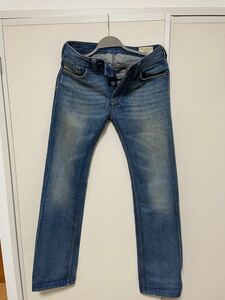 DIESEL JEANS ディーゼル ジーンズ デニム デニムパンツ W27×L32 ボタンフライ 中古 雰囲気良