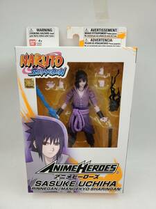 即決 新品 未開封 Naruto ナルト 疾風伝 アニメヒーローズ Anime Heroes うちはサスケ 輪廻眼/万華鏡写輪眼 可動フィギュア USAバンダイ