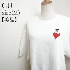 【美品】GU Tシャツ トップス ロゴ キャラクター 半袖 ディズニー