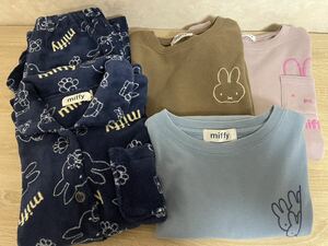 USED ミッフィー レディース セット M〜Ｌ/ パジャマ上下 スウェット トレーナー ロンT 長袖 まとめて miffy