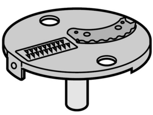 パナソニック部品：スライス千切りカッター/AUA03-113-Wフードプロセッサー用