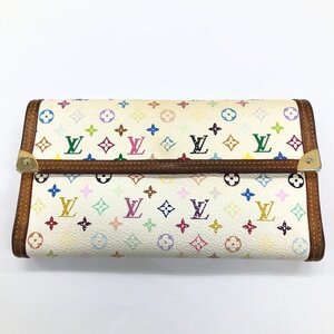 LOUIS VUITTON ルイヴィトン 財布 モノグラム・マルチカラー ポルトトレゾール インターナショナル M92659/TH0074 保存袋付き【CKAV9062】