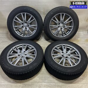 30アルファード ヴェルファイア 等 VELVA 7-17+40 5H114.3 ブリヂストン VRX2 225/60R17 17インチ スタッドレス 4本セット 009