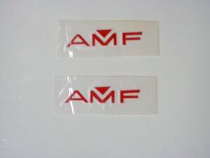 ＡＭＦ　ガソリンタンク　アクセント　デカール　レッド　（２枚）左右セット