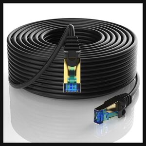 【開封のみ】Soonsoonic★LANケーブル CAT7 10M カテゴリー7 高速10Gbps/600MHz 有線lan RJ45コネクタ CAT7準拠 イーサネットケーブル