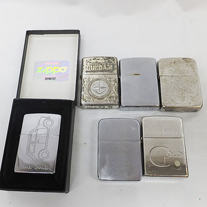 １円★まとめ売り【Zippo】ジッポ 6個セット オイルライター ポールスミス モビルスーツガンダム有り 喫煙具 着火品 未着火品混合★