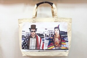 TOMMY HILFIGER トミーヒルフィガー キャンバストート　プリント　Free Arts NYC