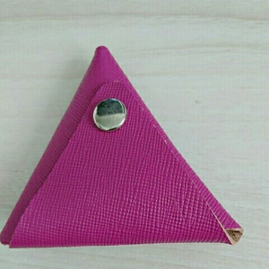 ハンドメイド △ 三角コインケース レザー財布