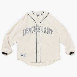 希少★新品本物【灰★4】★BLEEK BASEBALL LS SHIRT ブリーク　ベースボールシャツ 正規店購入 ディセンダント 入手困難 DESCENDANT 22AW