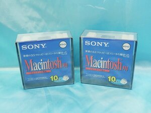 未開封！◆ SONY 3.5型フロッピーディスク 2HD 【10MF2HDQMCW】 10枚入り / 2箱セット ◆マッキントッシュ・Macフォーマット floppy disk