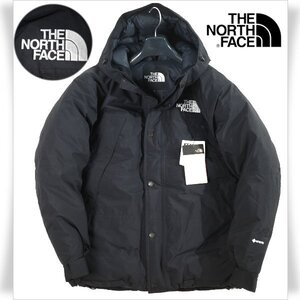 新品1円～★定価7万 THE NORTH FACE ザ ノース フェイス メンズ GORE-TEX マウンテンダウンジャケット L 黒 Mountain Down Jacket ◆8478◆