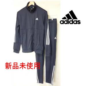 定価9350円新品(メンズXL)アディダス adidasジャージ上下セット スリムジップトラックスーツ/ネイビー紺