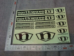 新品northwave(ノースウェーブ)ステッカーシート黒