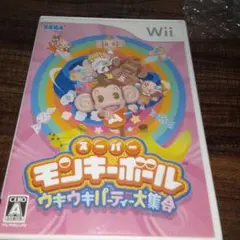 ポ【動作確認済】スーパーモンキーボール ウキウキパーティー大集合【Wii】