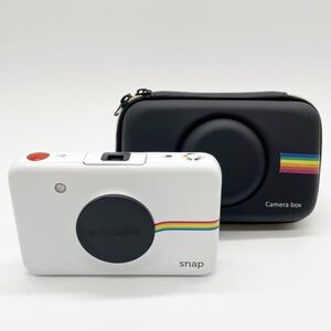 ■希少なケース付きの極上品■ Polaroid snap ポラロイド デジタルインスタントカメラ ホワイト