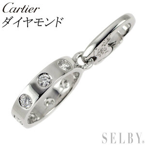 カルティエ K18WG ダイヤモンド チャーム ラブ 出品3週目 SELBY