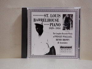 [CD] ST. LOUIS BARRELHOUSE PIANO / 1929-1934