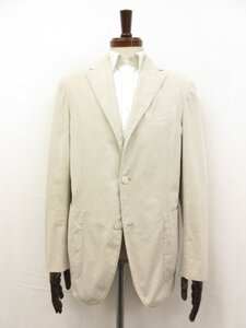 【ボリオリ BOGLIOLI】R3302G COAT コットン素材 3ボタン段返り アンコンジャケット (メンズ) 48 ベージュ系 イタリア製 □17MJ9512□